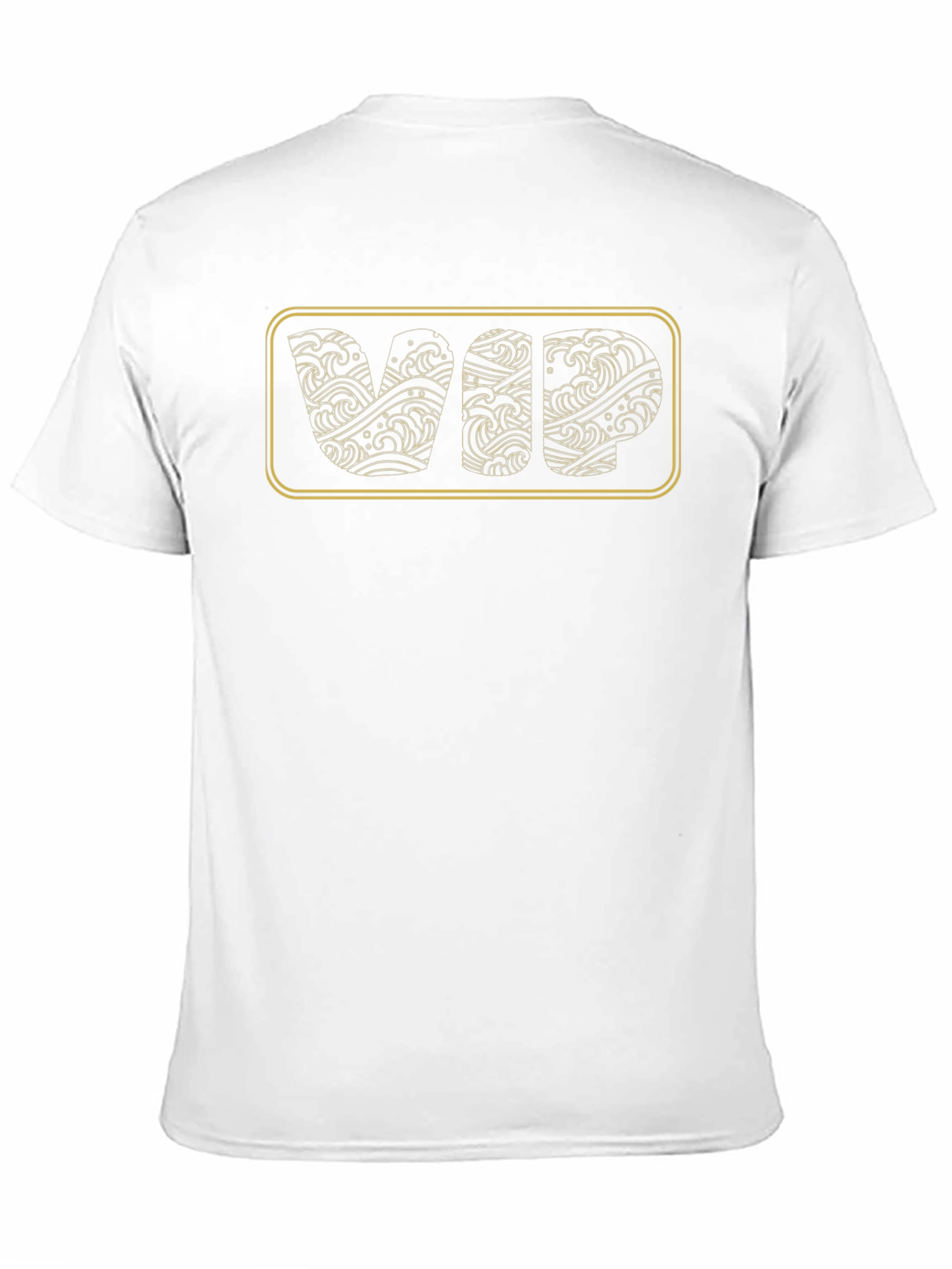 VIP Wave Design Black T-Shirt