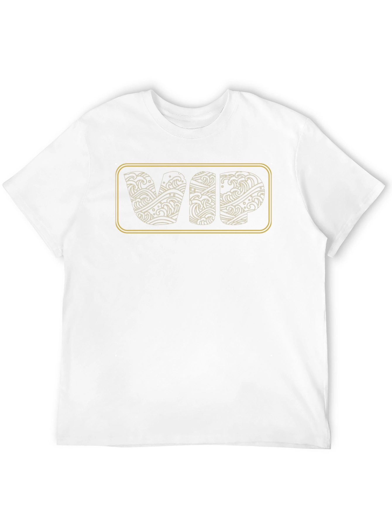 VIP Wave Design Black T-Shirt