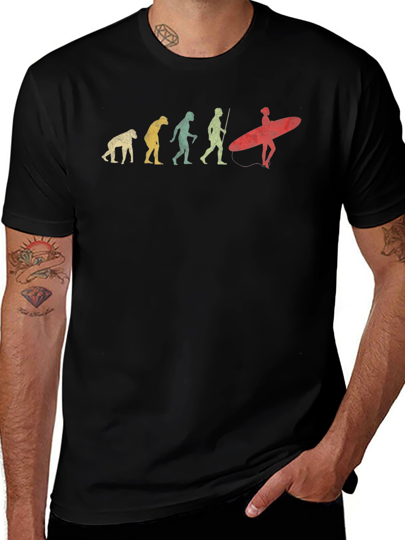 Evolution of Surfing T-Shirt Funny Surfer Gift