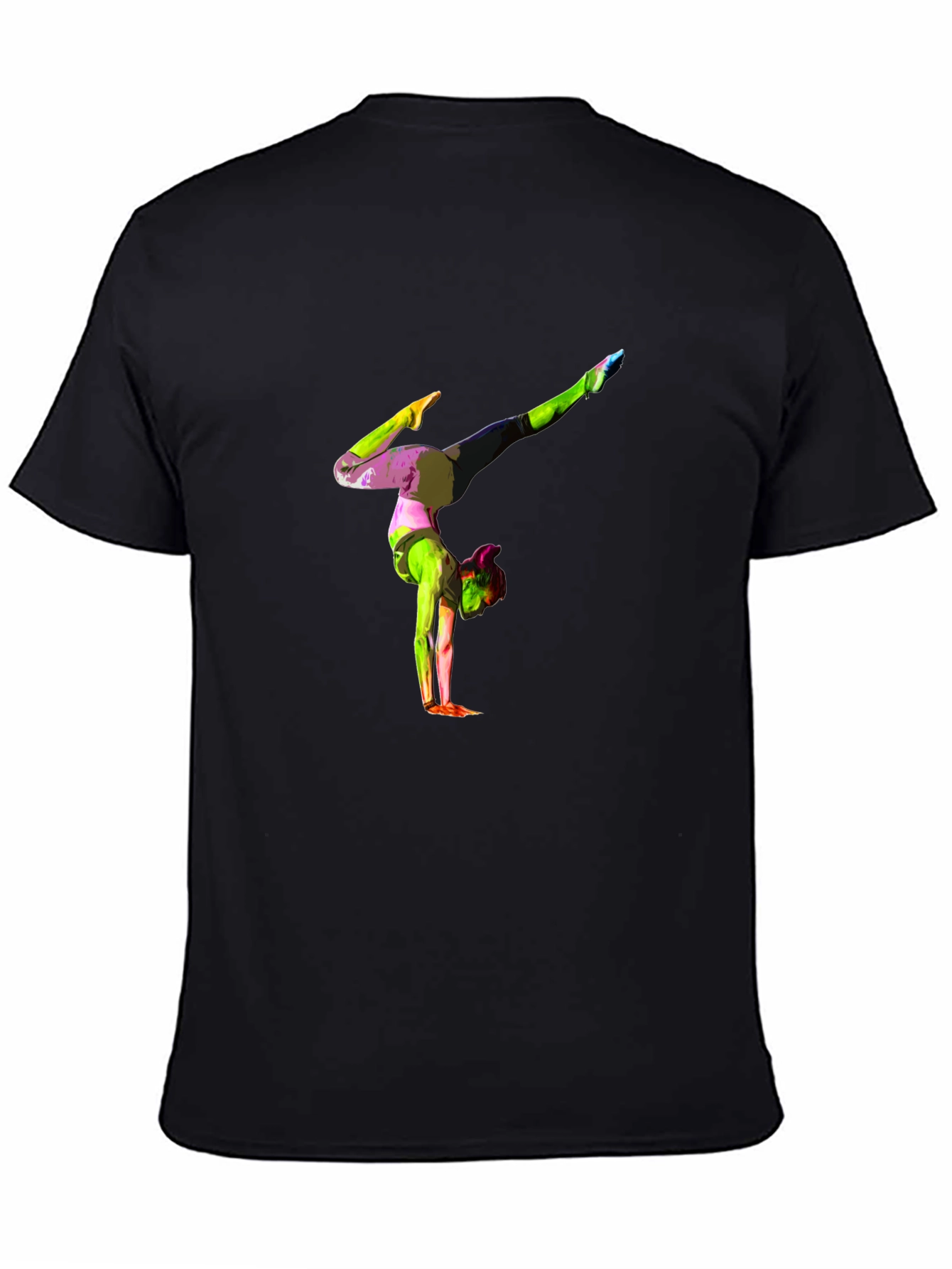 Gymnast Graphic Black T-Shirt