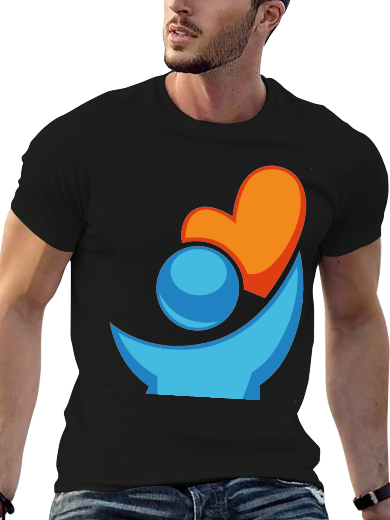 Heart and Hope Graphic Tee - Stylish Mens T-Shirt