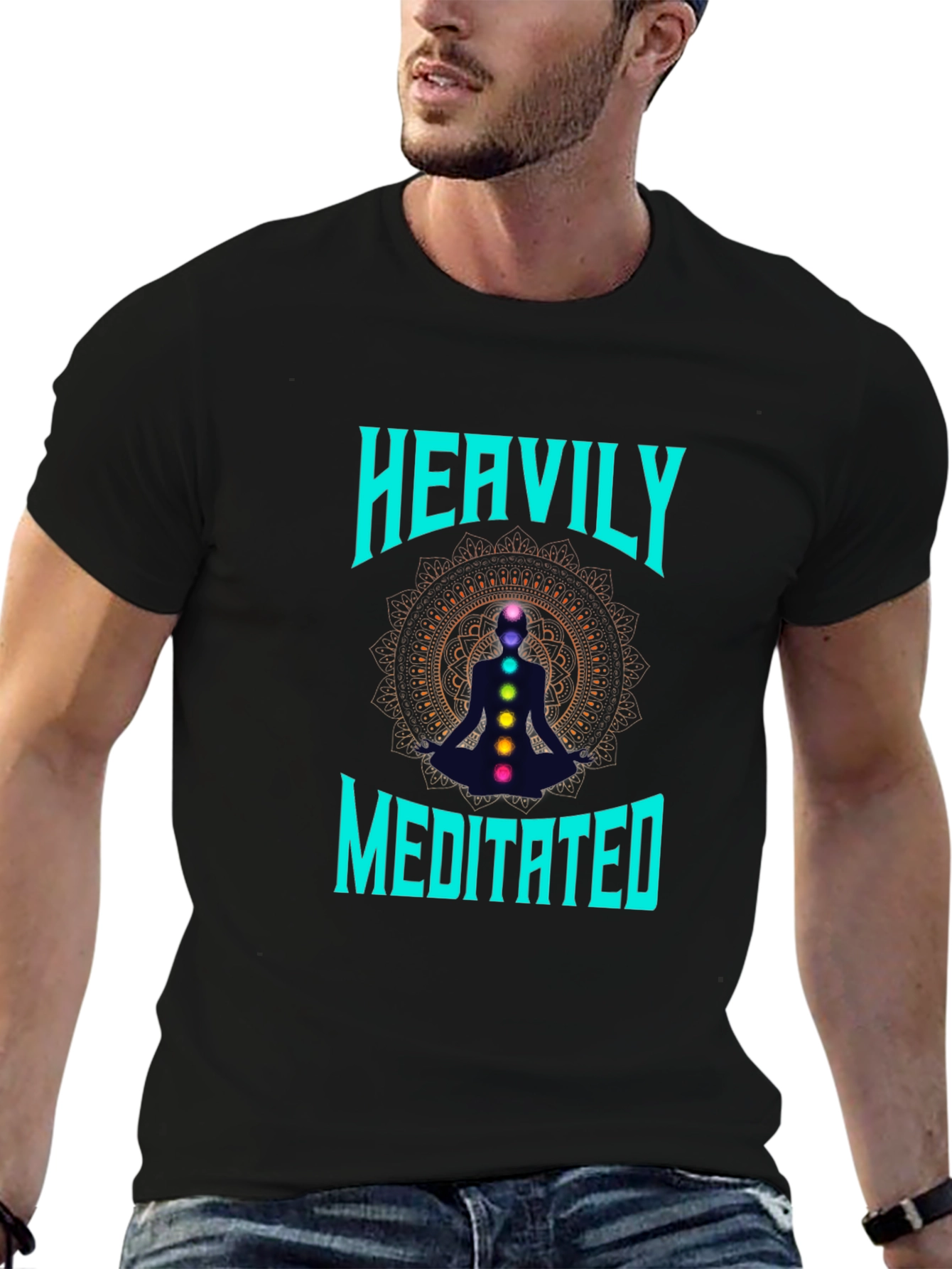 Heavily Meditated Chakra Graphic T-Shirt