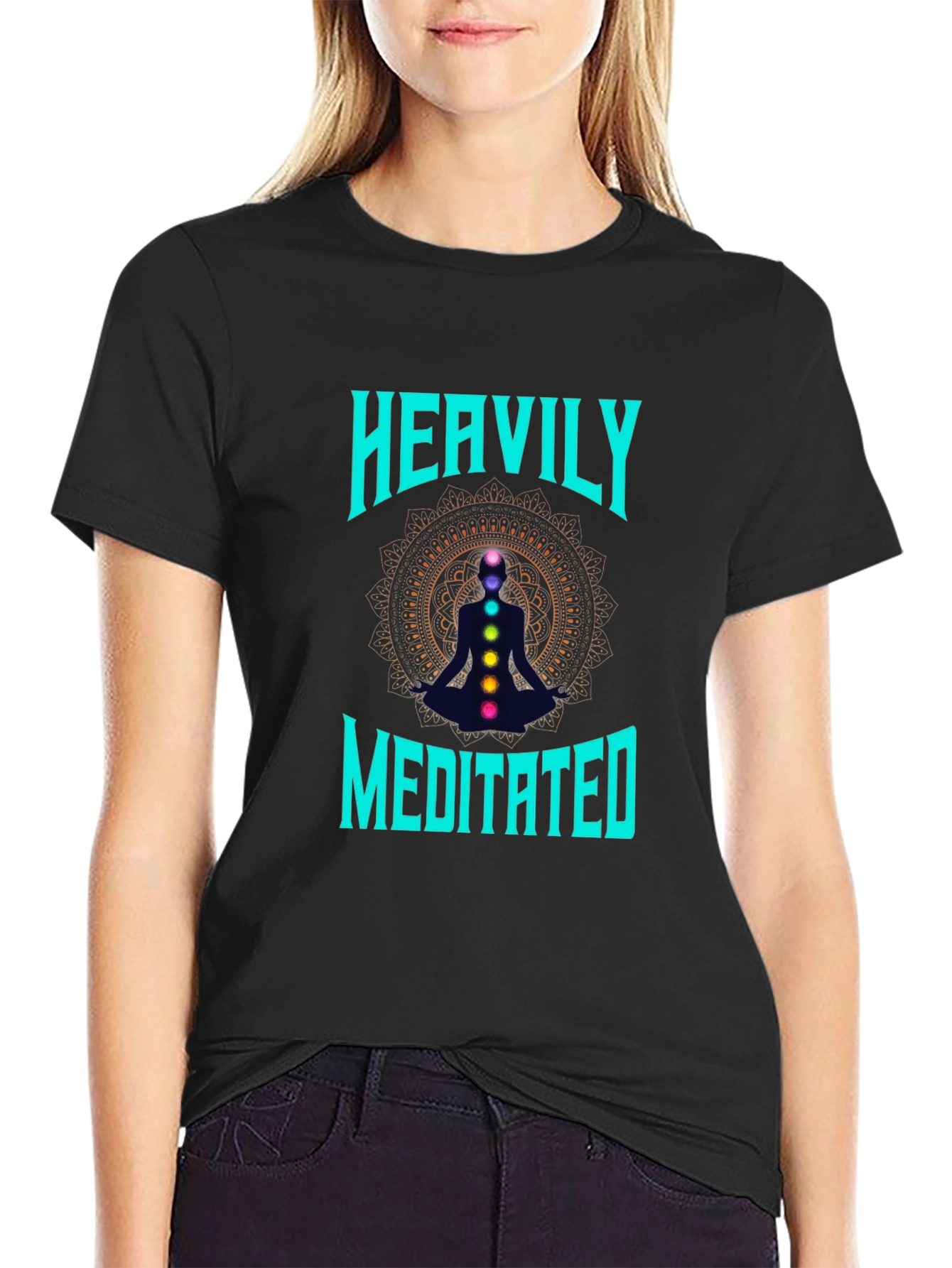 Heavily Meditated Chakra Graphic T-Shirt