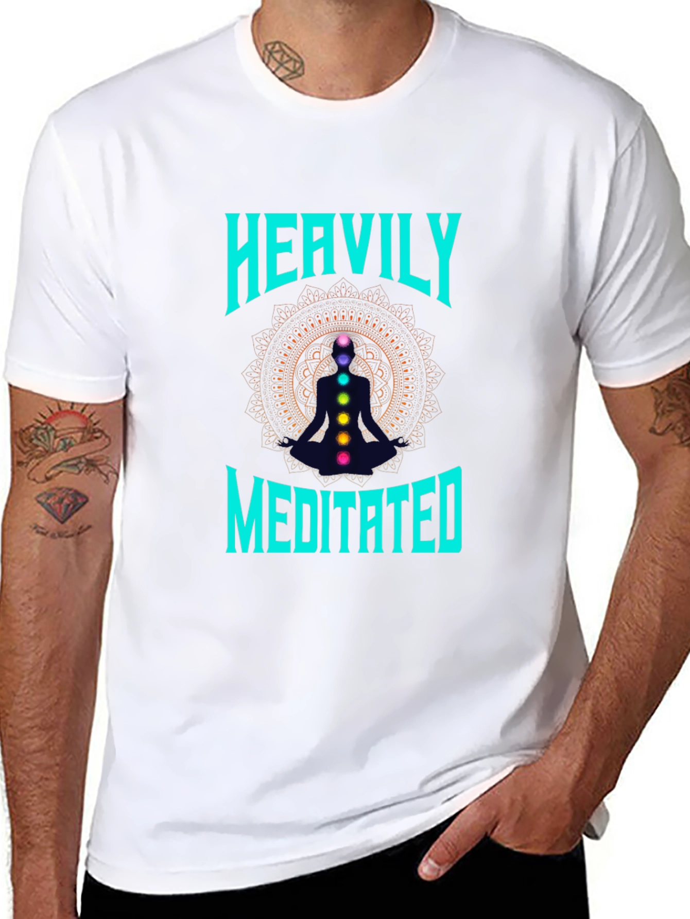 Heavily Meditated Chakra Graphic T-Shirt
