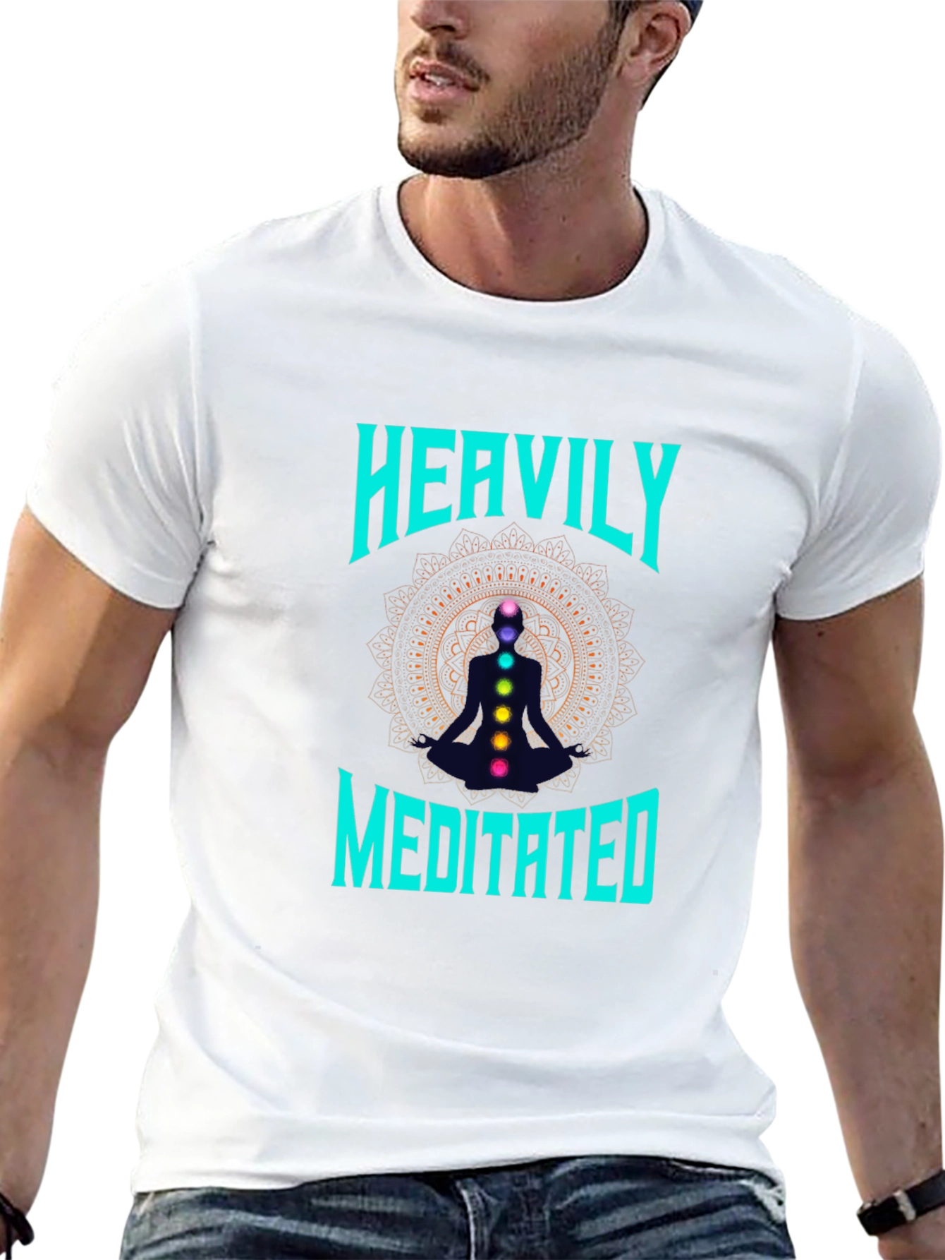 Heavily Meditated Chakra Graphic T-Shirt