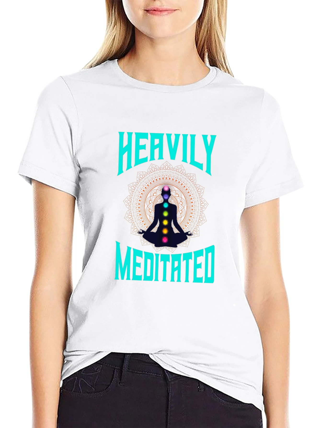 Heavily Meditated Chakra Graphic T-Shirt