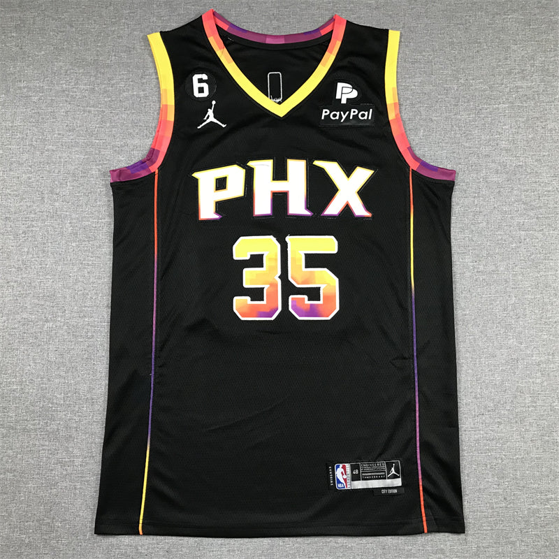 Men's Phoenix Suns Kevin Durant #35 Black 2022/23 Statement Edition Swingman Jerseys