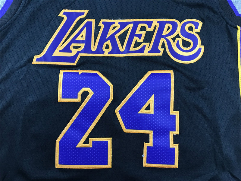 Men's Los Angeles Lakers Kobe Bryant Black #24 Swingman Player Jerseys