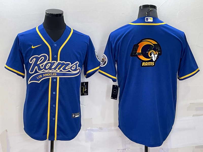 Men's Los Angeles Rams Blue Game Jerseys