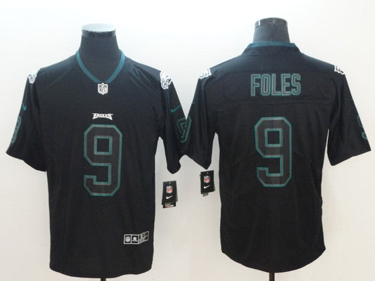 Men's Philadelphia Eagles #9 Nick Foles Black Game Jerseys