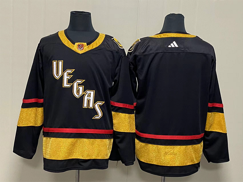 Men's Vegas Golden Knights Black Blank Jerseys