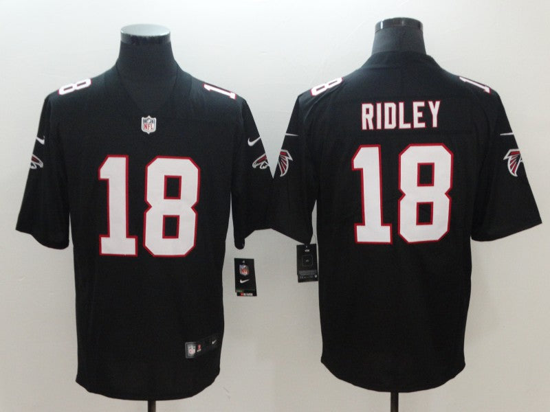 Men's Atlanta Falcons Calvin Ridley #18 Black Game Jerseys