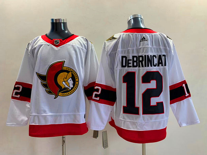 Men's Ottawa Senators Alex DeBrincat #12 White Player Game Jerseys