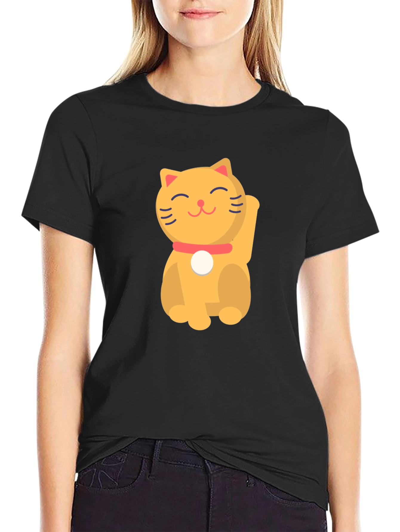 Lucky Cat T-Shirt - Soft Cotton Tee