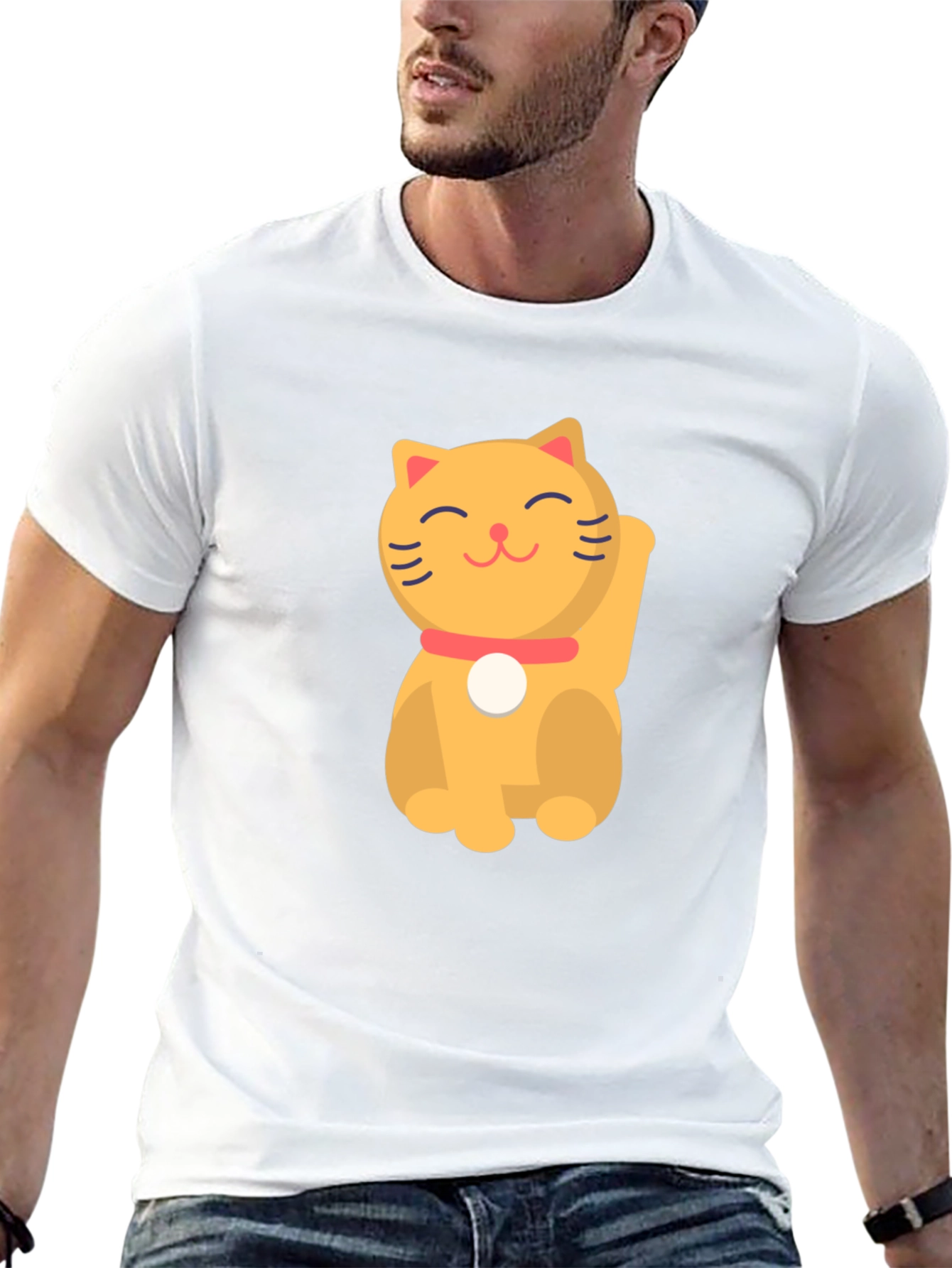 Lucky Cat T-Shirt - Soft Cotton Tee
