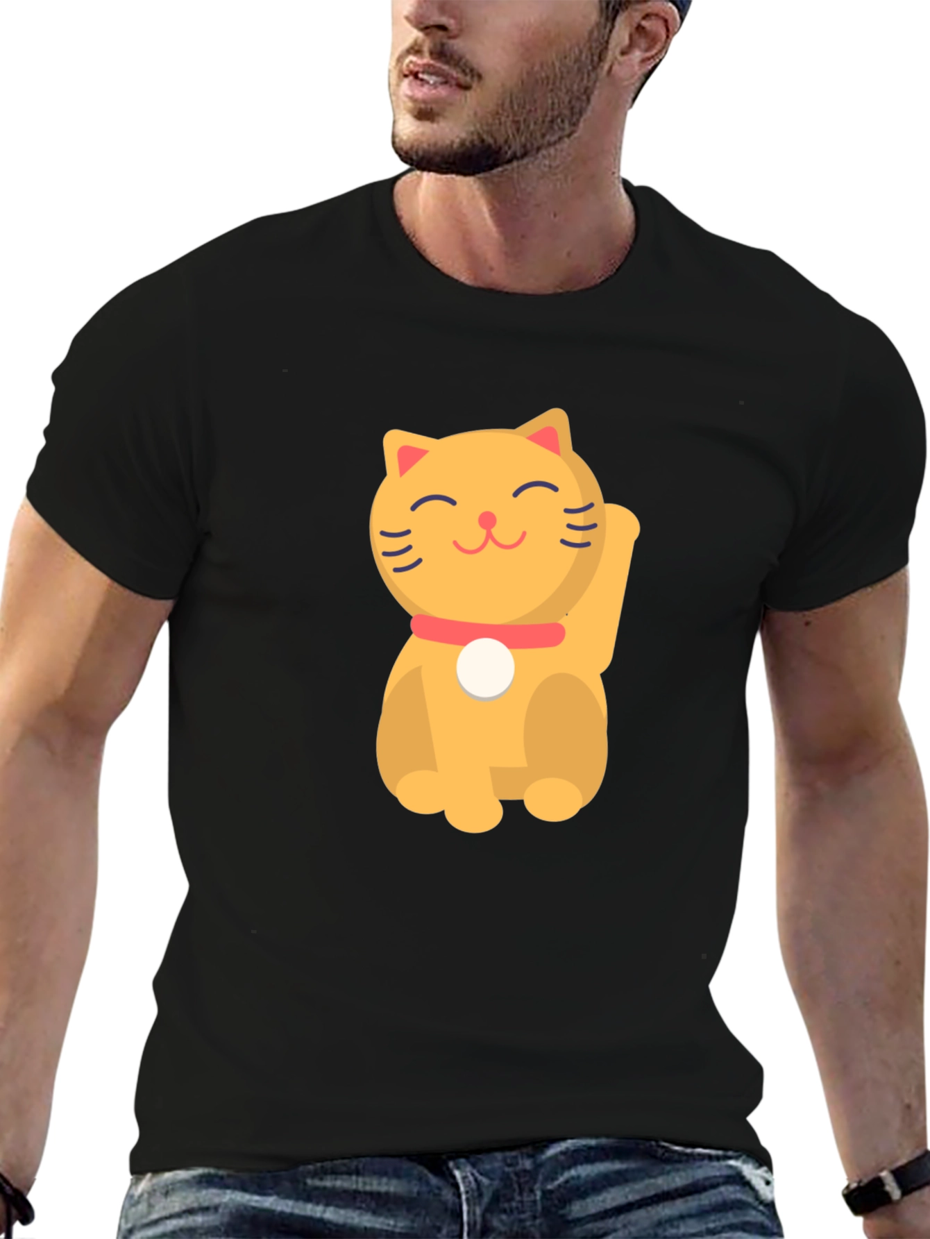Lucky Cat T-Shirt - Soft Cotton Tee