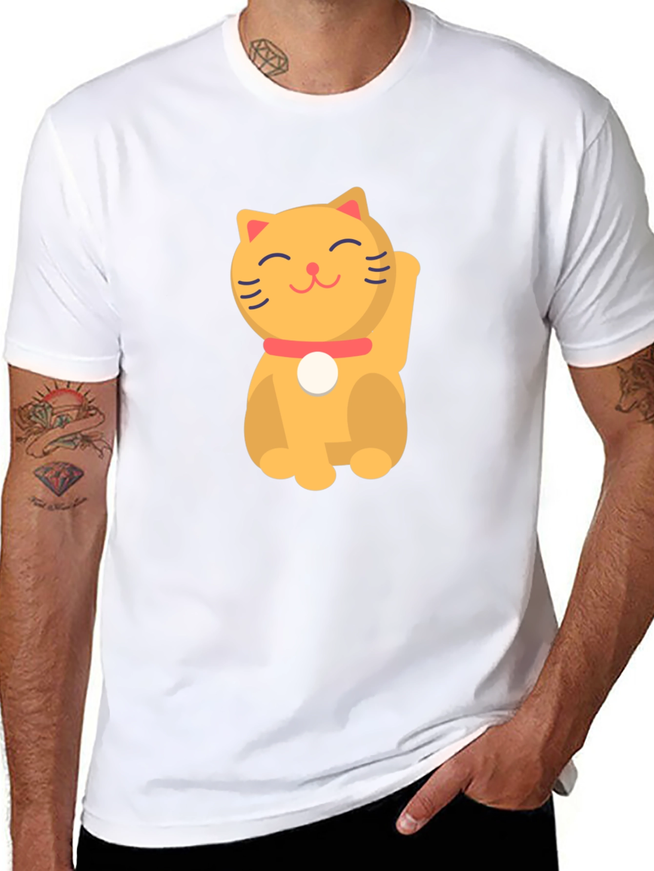 Lucky Cat T-Shirt - Soft Cotton Tee