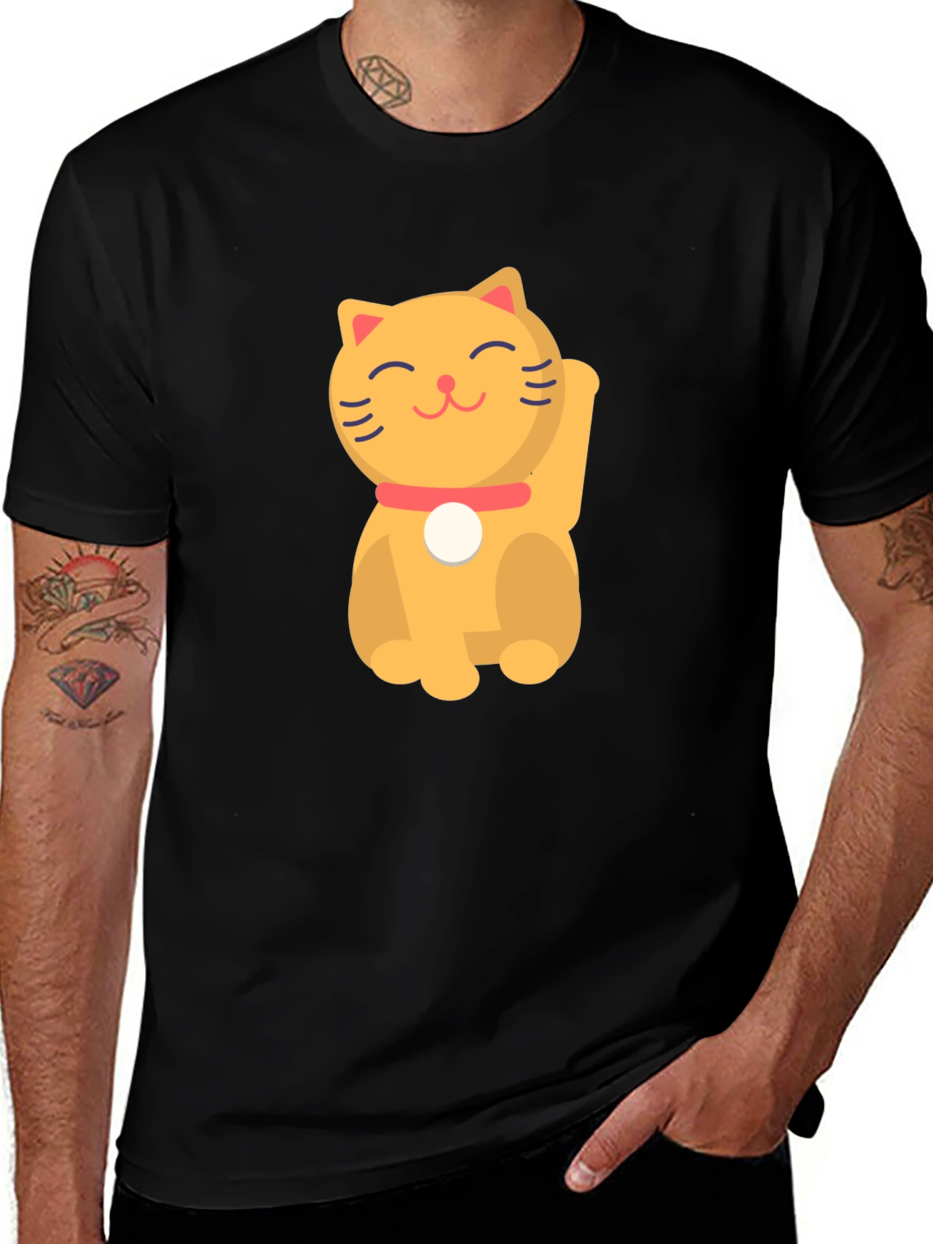 Lucky Cat T-Shirt - Soft Cotton Tee