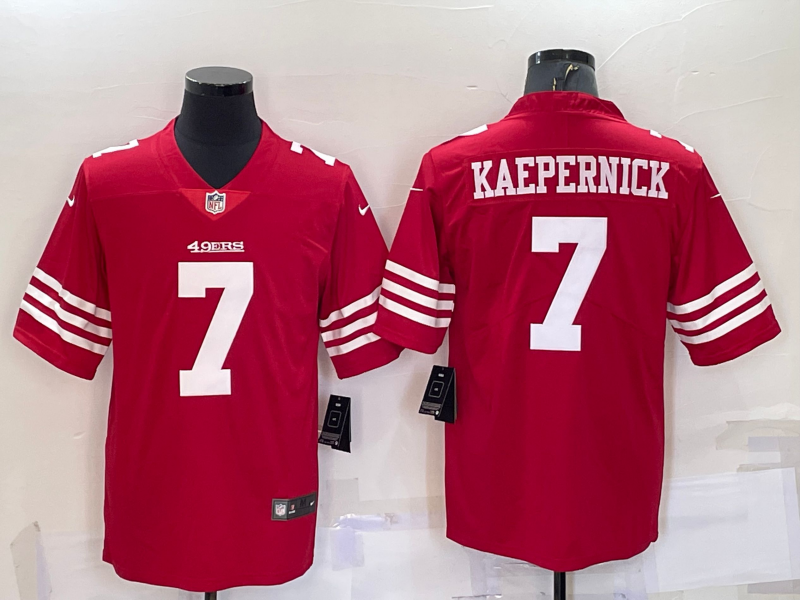 Men's San Francisco 49ers Colin Kaepernick #7 Red Player Jerseys