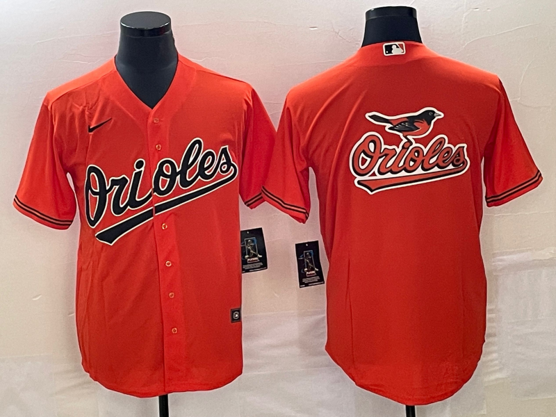 Men's Baltimore Orioles Orange Alternate Replica Team Jerseys