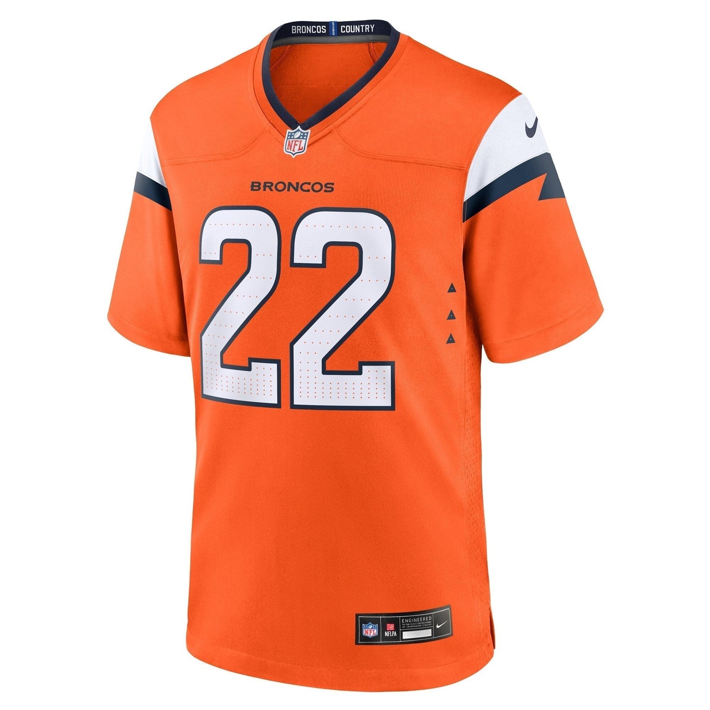 Brandon Jones Denver Broncos Nike Team Game Jersey -  Orange