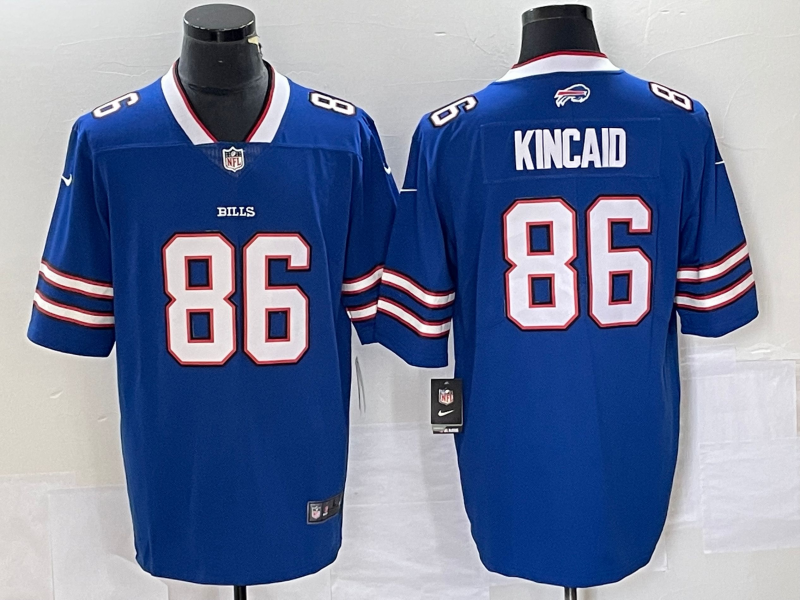 Men's Buffalo Bills Dalton Kincaid #86 Royal 2023 NFL Draft First Round Pick Game Jerseys