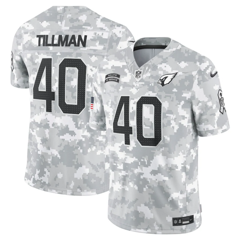 Men's Arizona Cardinals Pat Tillman #40 Arctic Camo 2024 Salute to Service Retired Player Limited Jerseys