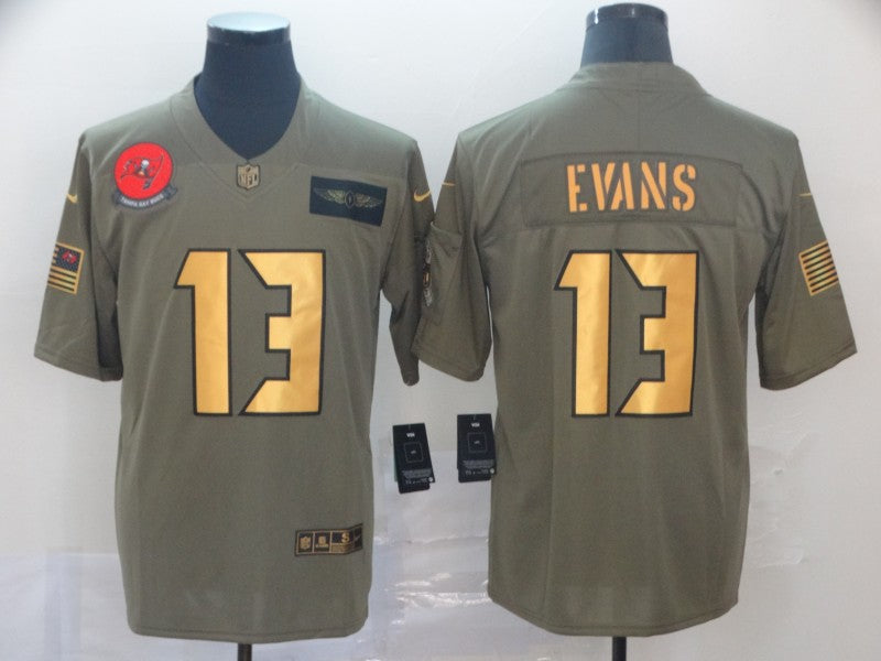 Men's Tampa Bay Buccaneers Mike Evans #13 Brown Game Player Jerseys