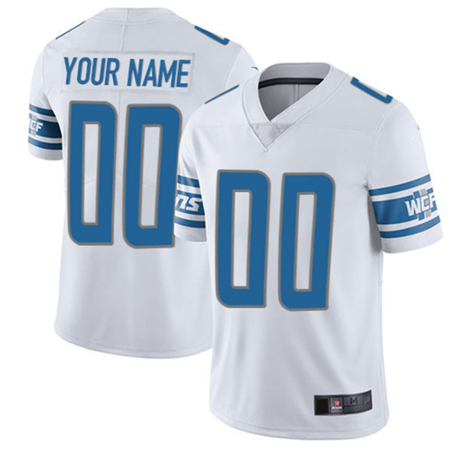 Custom1 Detroit Lions White Vapor Untouchable Player Limited Jerseys Stitched American Football Jerseys