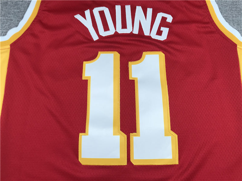 Men's Atlanta Hawks Trae Young #11 Red 2019/20 Swingman Jerseys