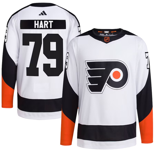 Men's Philadelphia Flyers Carter Hart #79 White Replica Player Jerseys
