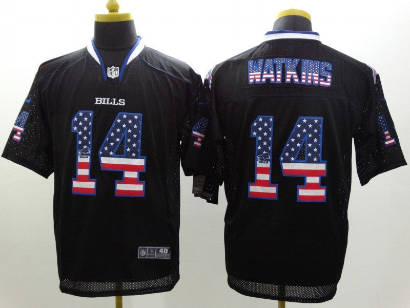 Men's Buffalo Bills Sammy Watkins #14 Black Game Jerseys