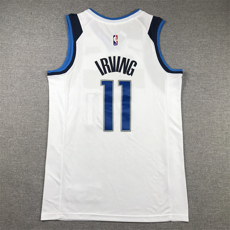 Men's Dallas Mavericks Kyrie Irving #11 White Fastbreak Jerseys - Association Edition