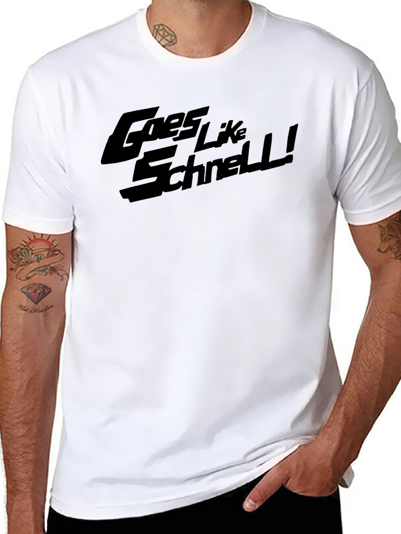Goes Like Schnell! Graphic Tee - Black