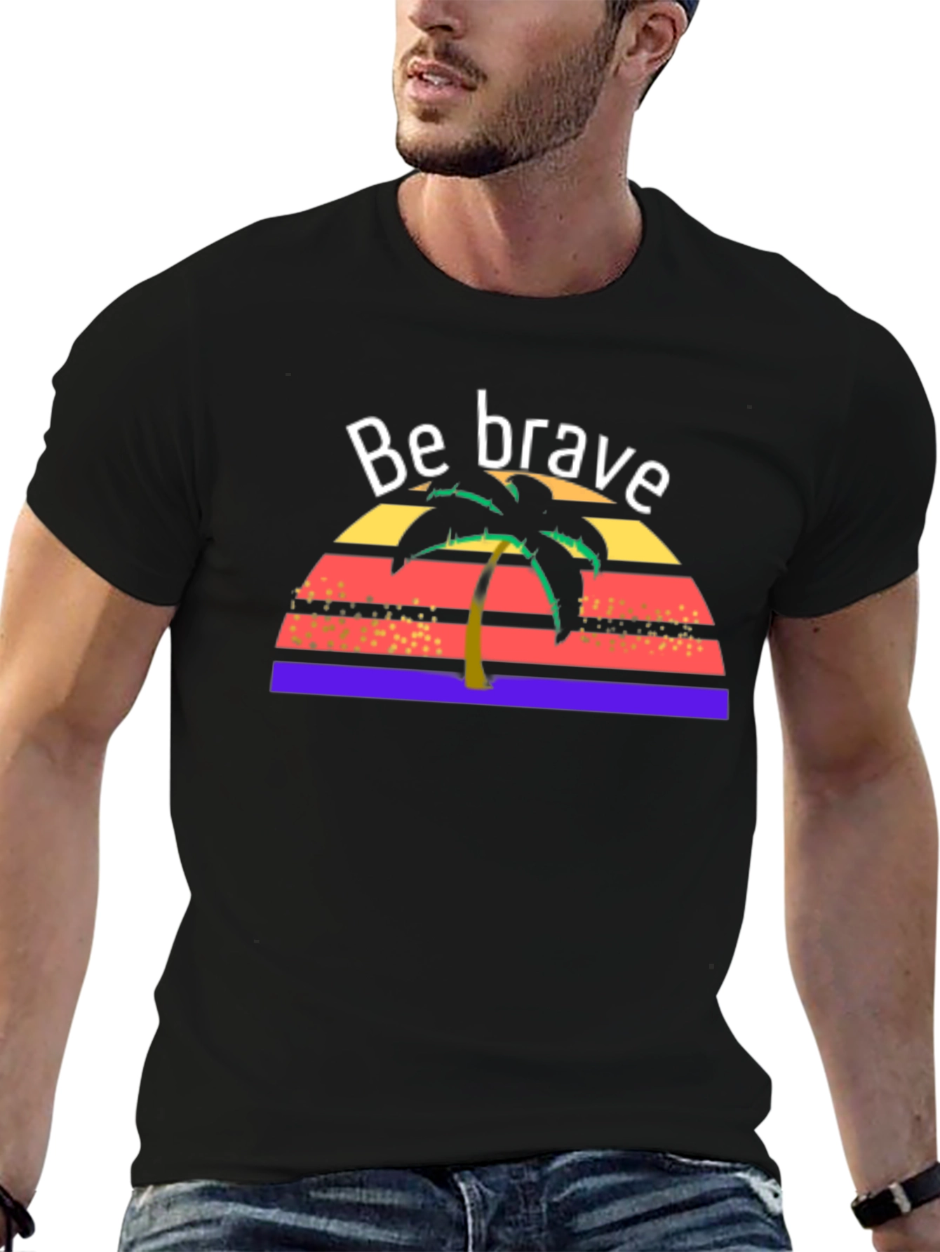 Be Brave Tropical T-Shirt