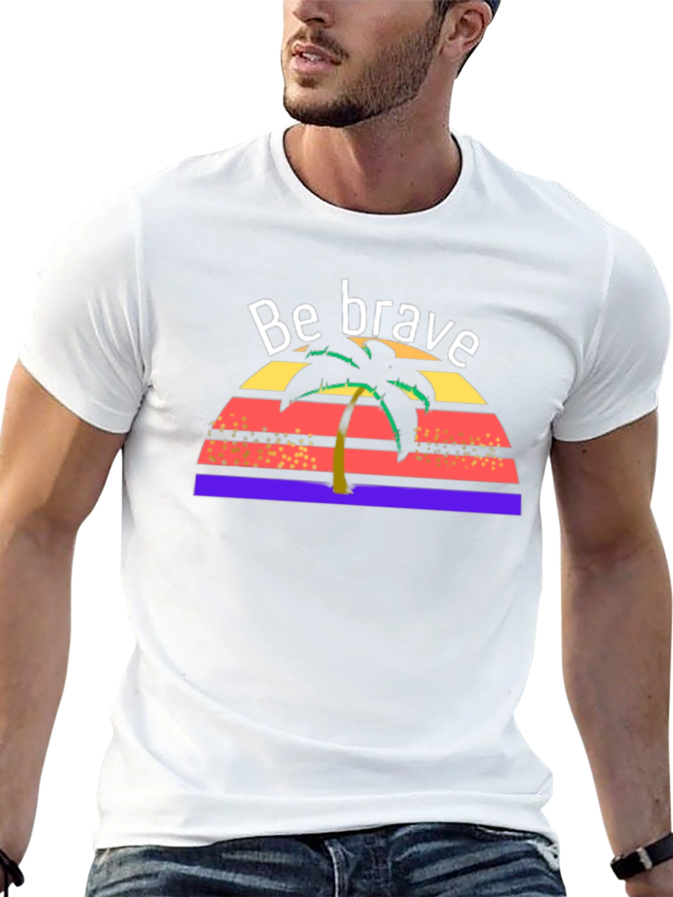 Be Brave Tropical T-Shirt