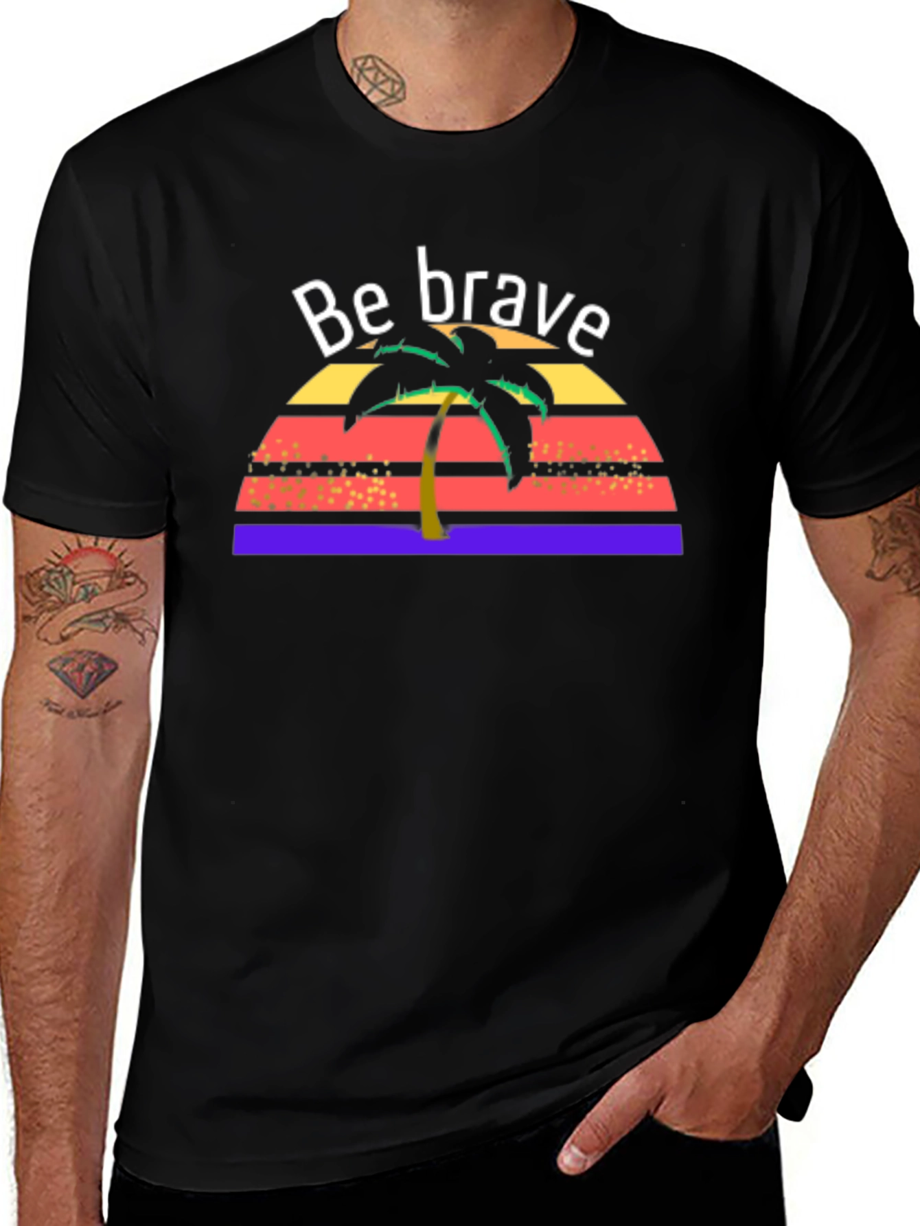 Be Brave Tropical T-Shirt
