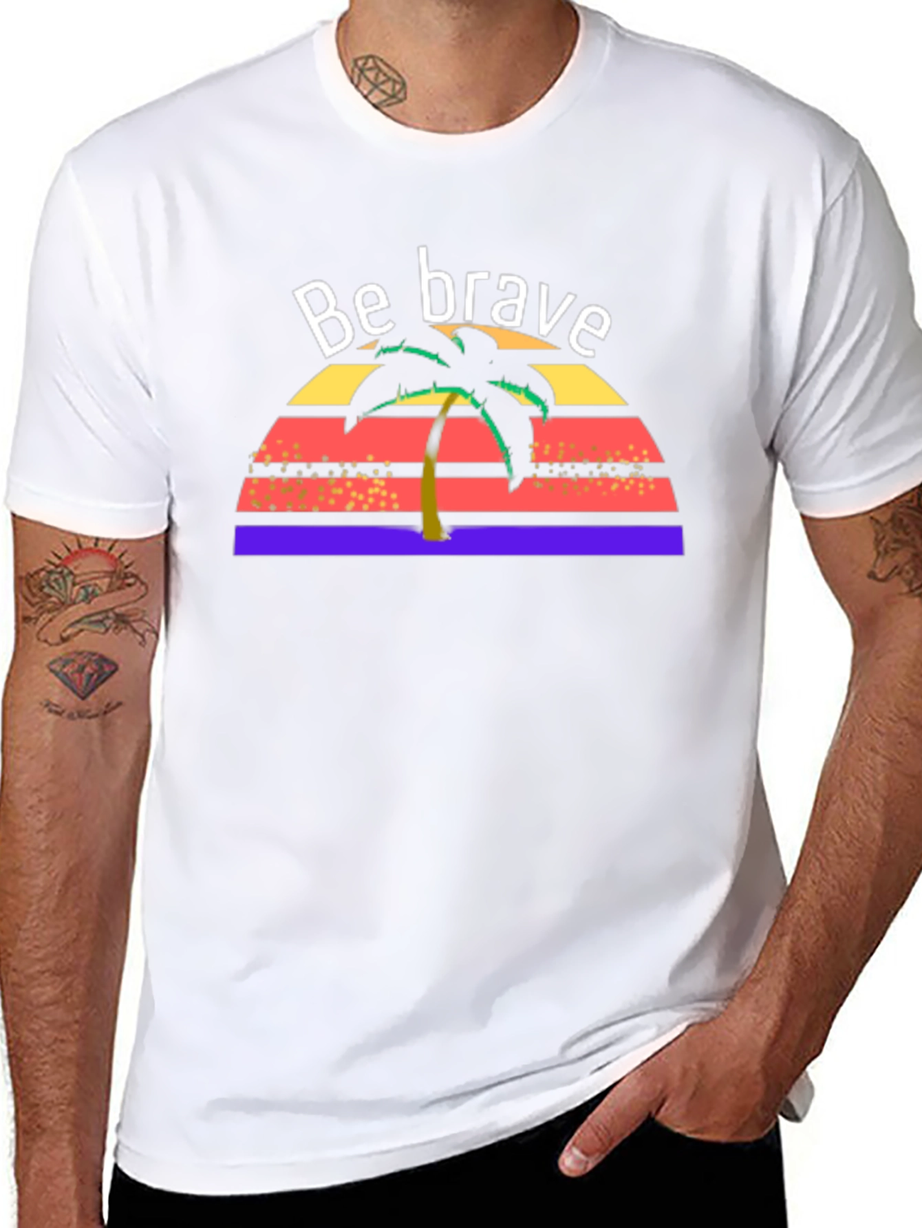Be Brave Tropical T-Shirt