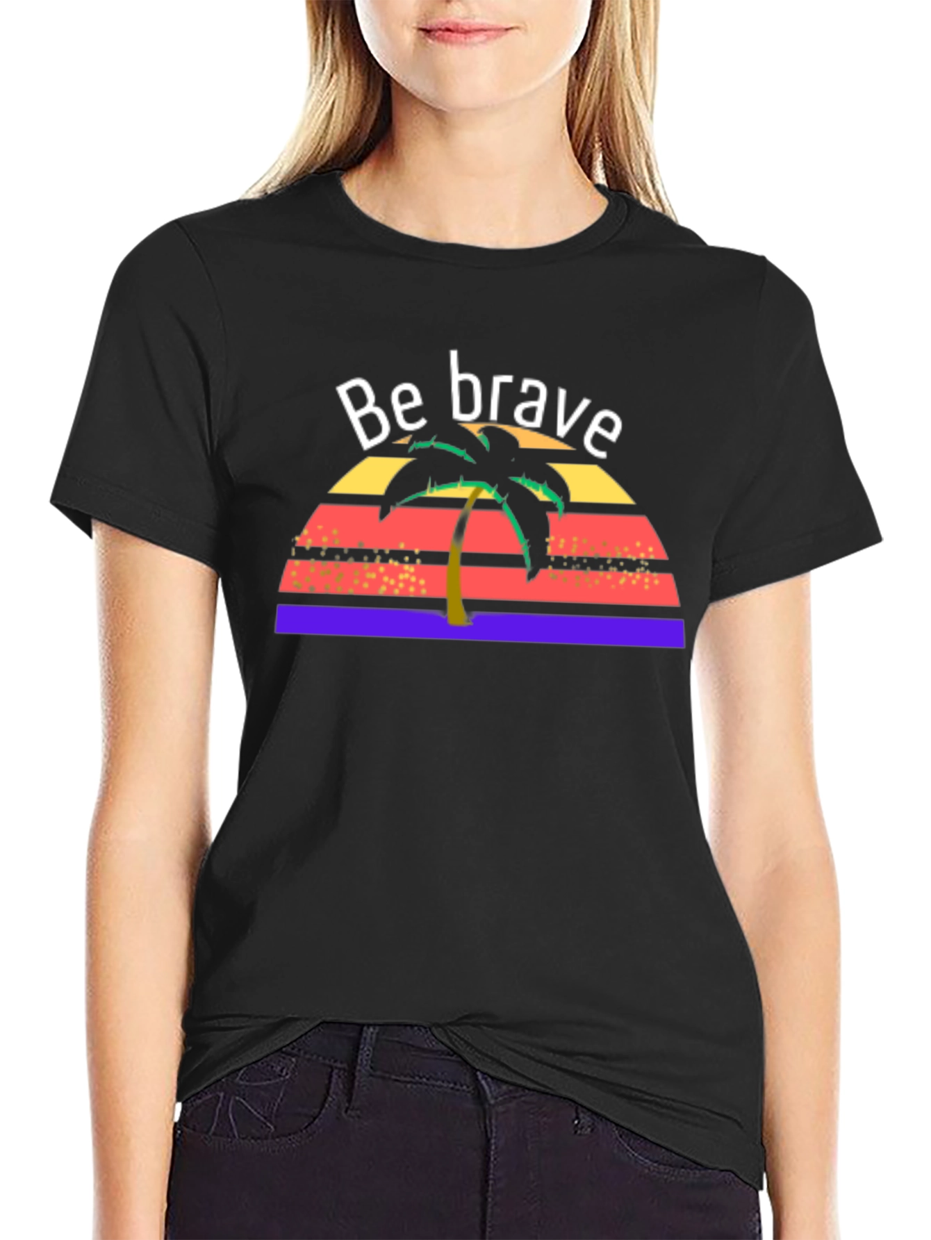 Be Brave Tropical T-Shirt