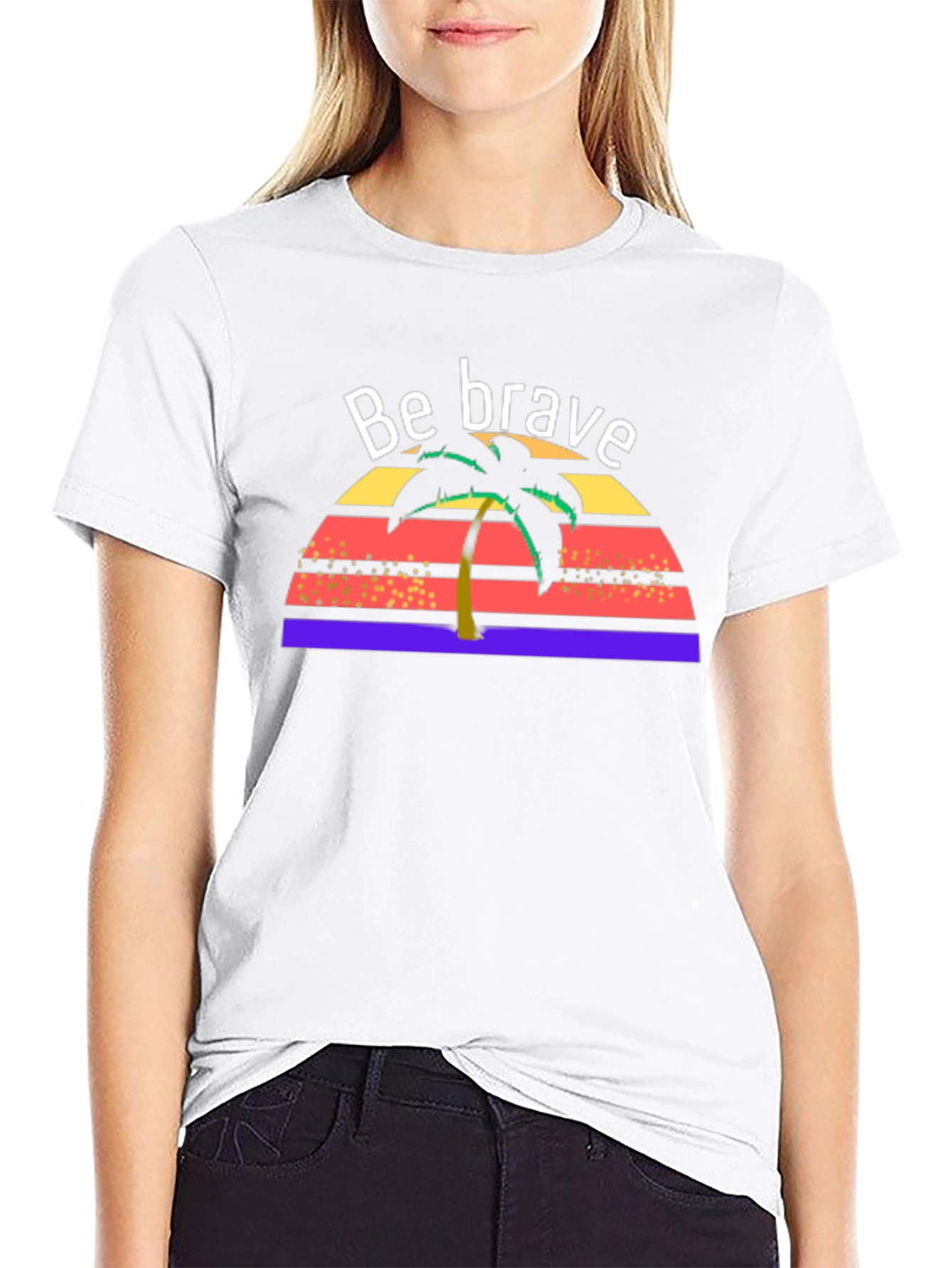 Be Brave Tropical T-Shirt