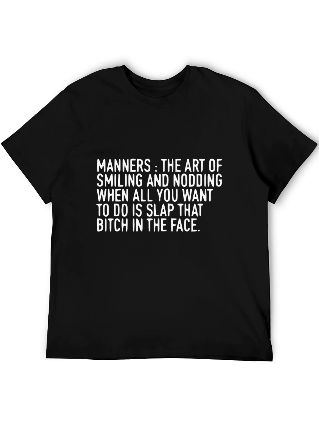 Manners Slap T-Shirt Novelty Humor