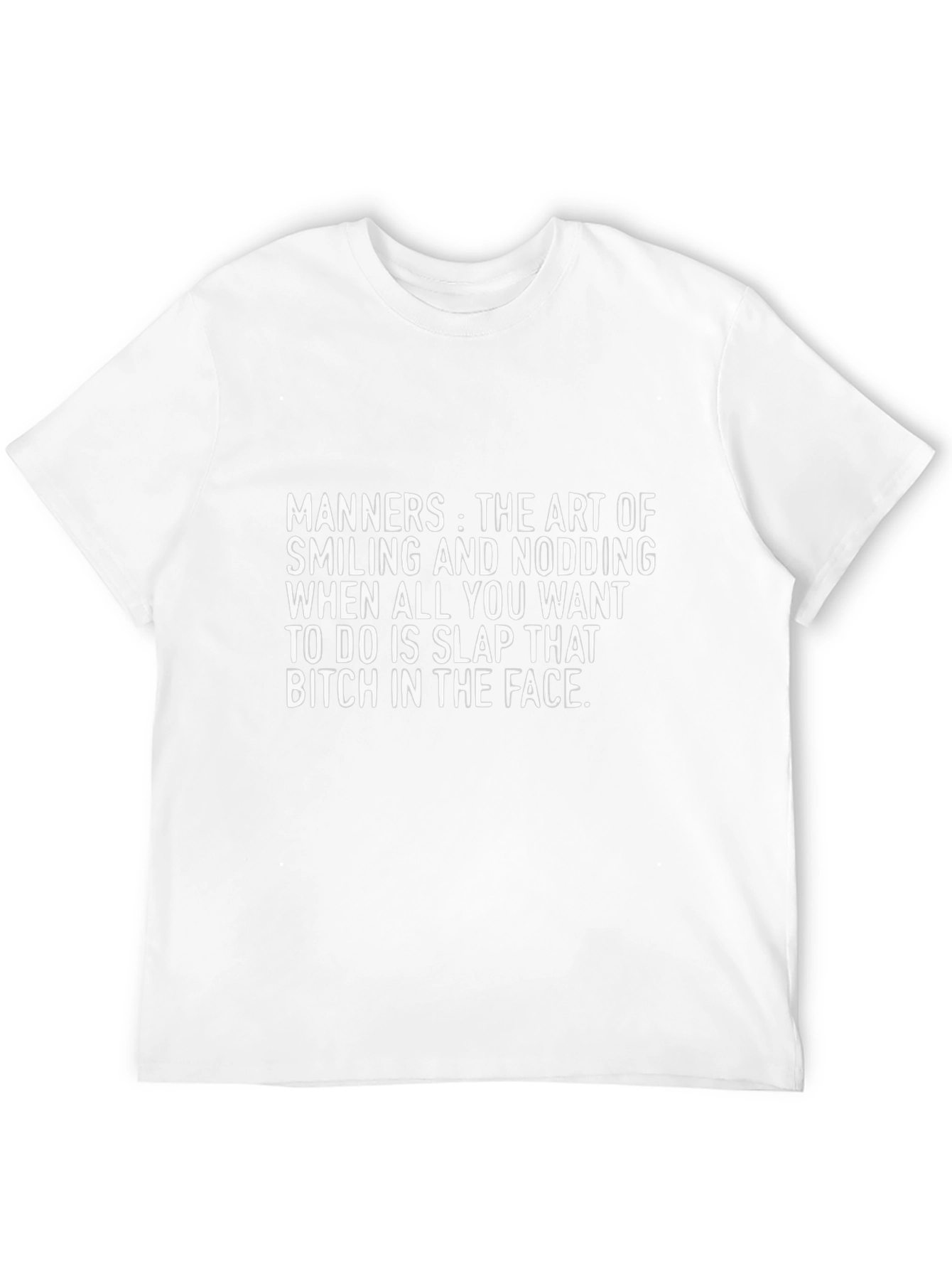 Manners Slap T-Shirt Novelty Humor