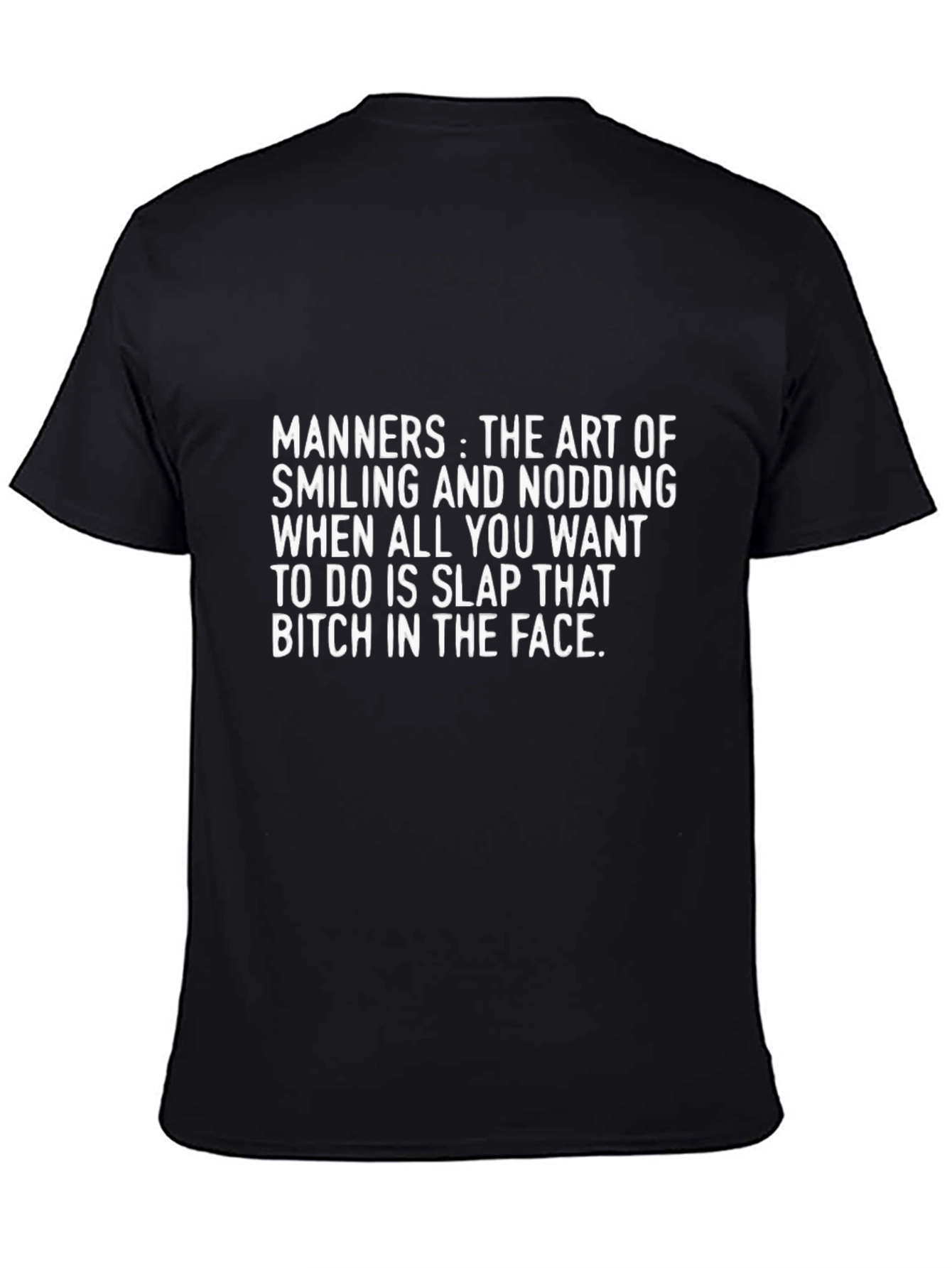 Manners Slap T-Shirt Novelty Humor