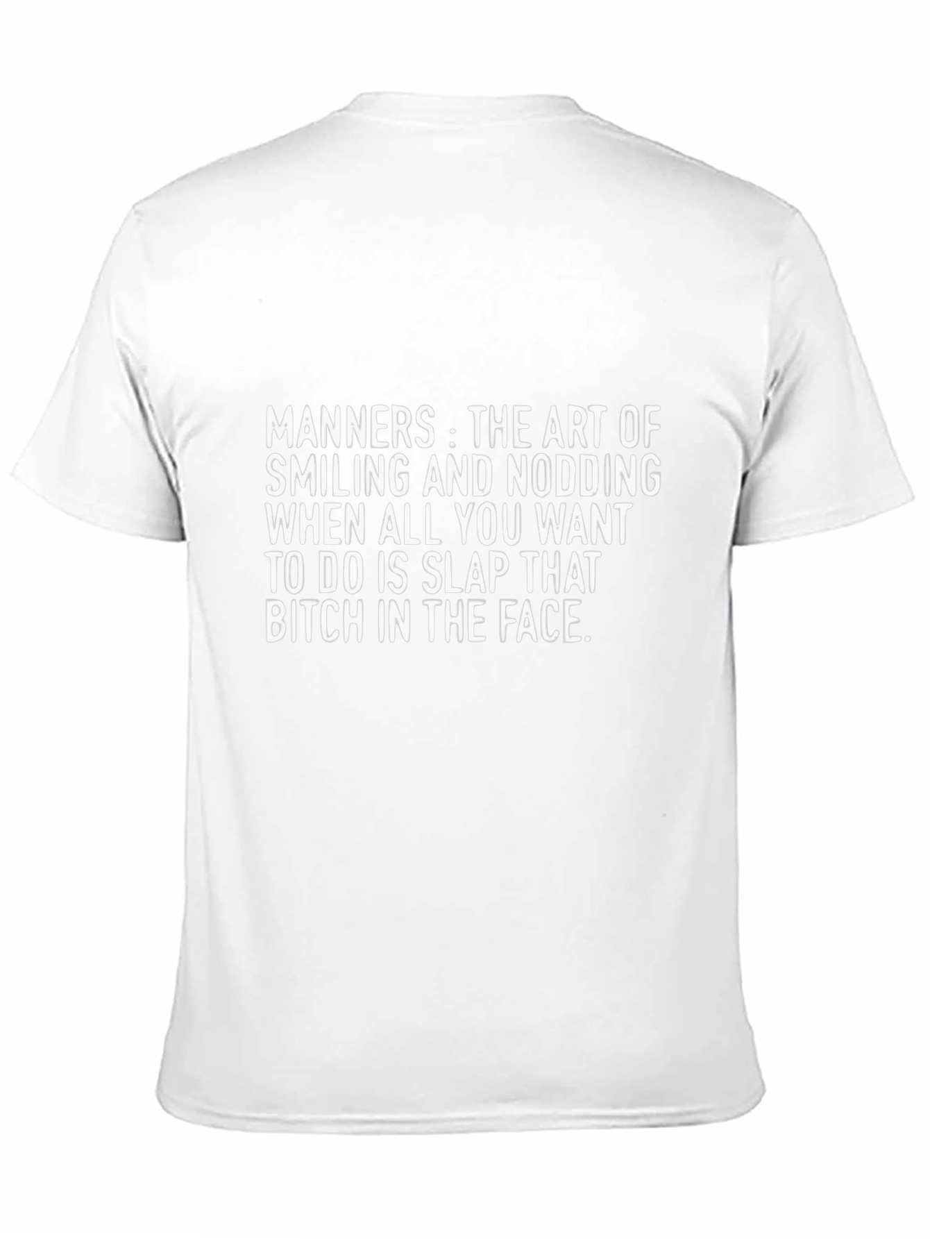 Manners Slap T-Shirt Novelty Humor