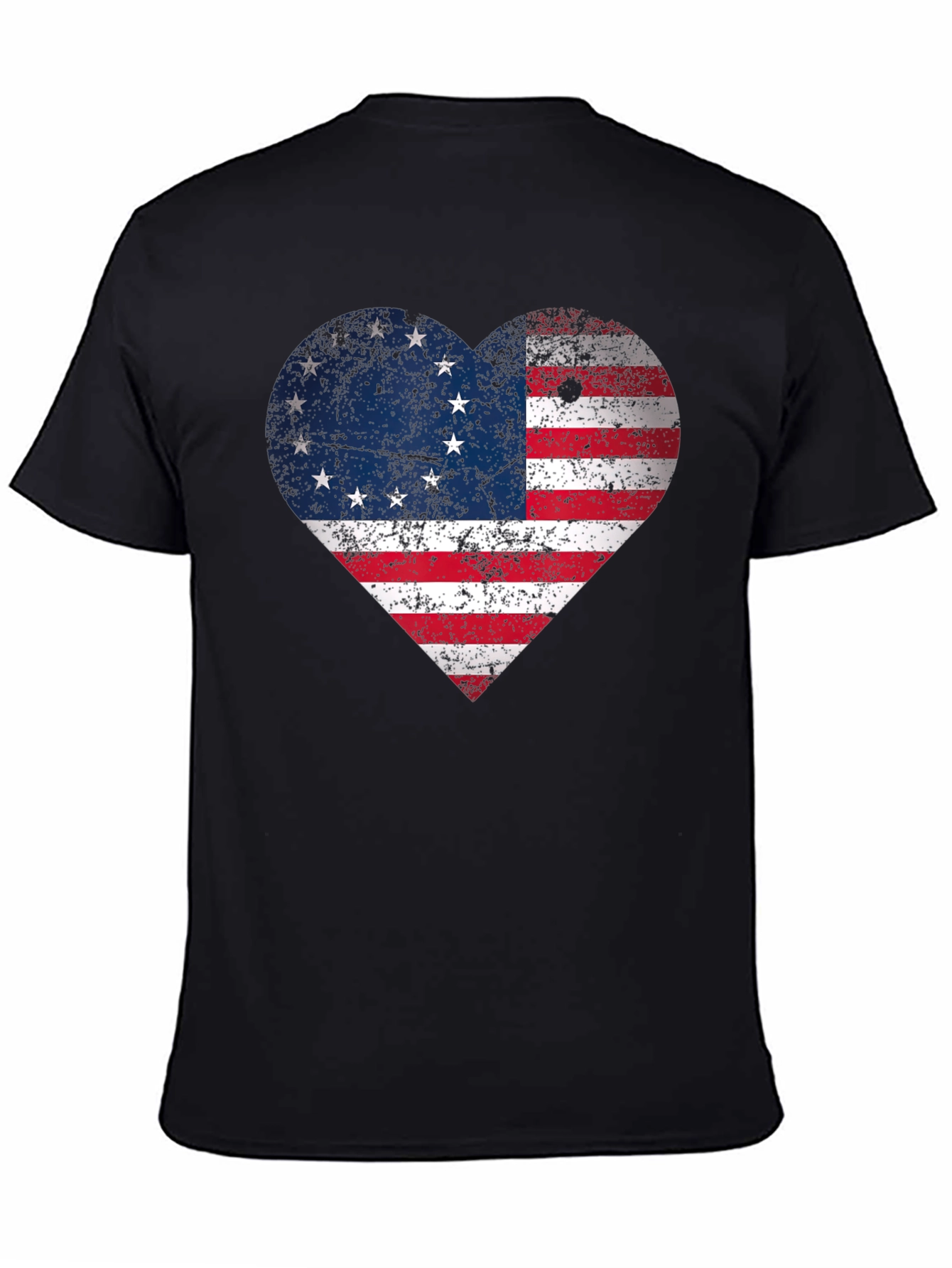 American Flag Heart T-Shirt - Patriotic Pride