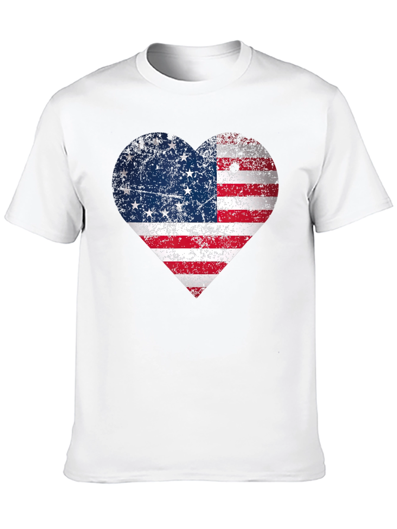 American Flag Heart T-Shirt - Patriotic Pride