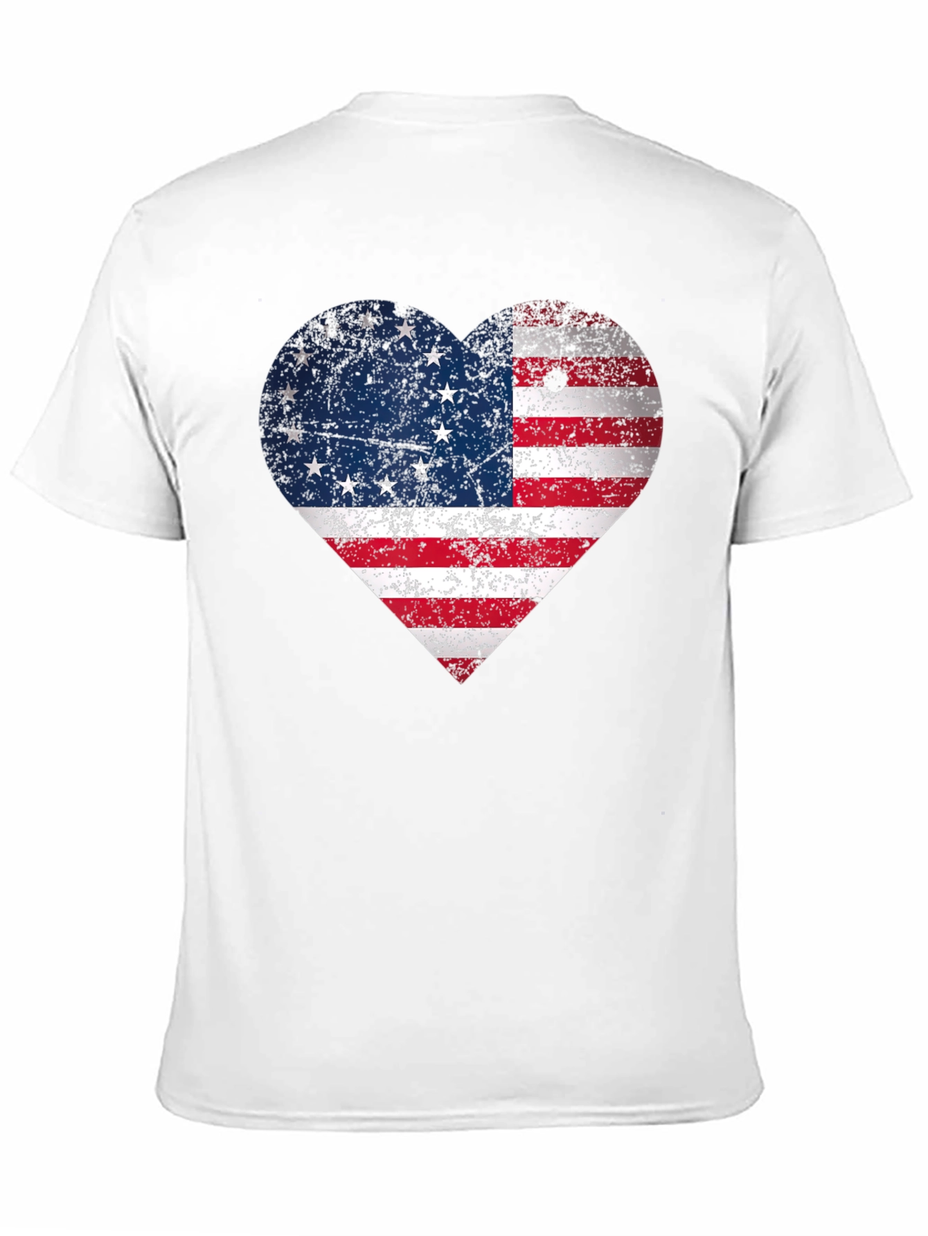American Flag Heart T-Shirt - Patriotic Pride