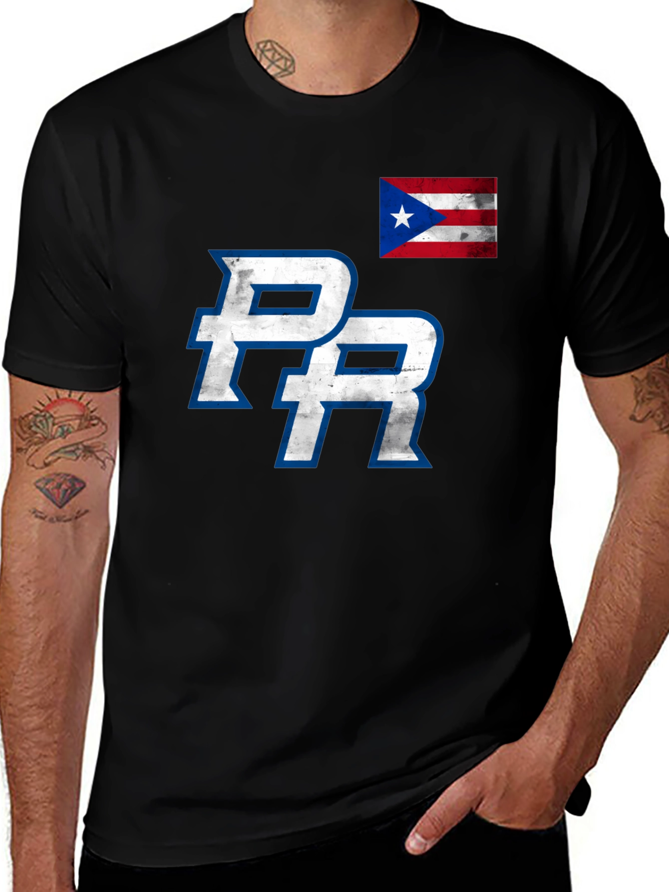Puerto Rico PR Flag Graphic Tee