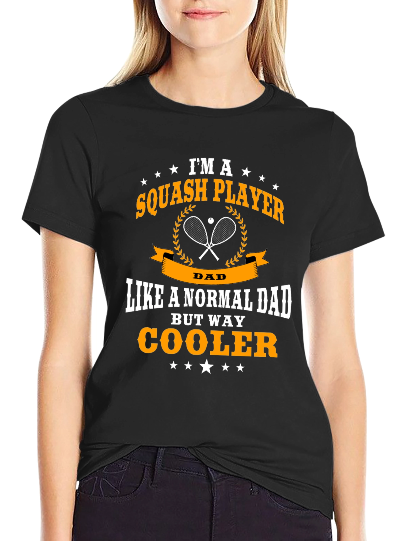Squash Player Dad Graphic T-Shirt