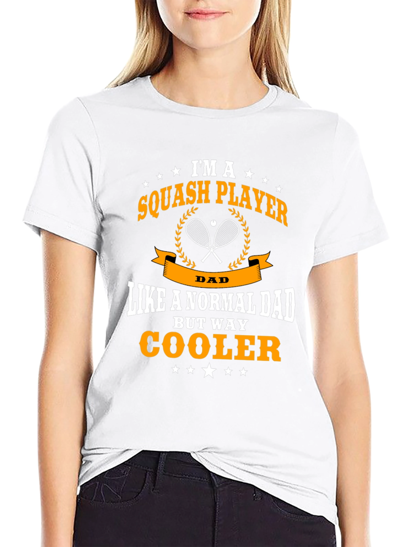 Squash Player Dad Graphic T-Shirt